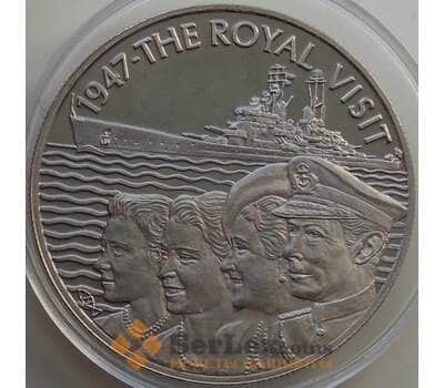 Монета Остров Святой Елены 50 пенсов 2002 BU Королевский визит арт. 13828