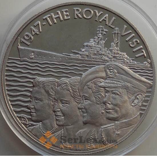 Остров Святой Елены 50 пенсов 2002 BU Королевский визит арт. 13828