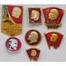 Набор значков 7 шт. Ленин ВЛКСМ арт. 37653