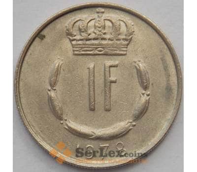 Монета Люксембург 1 франк 1978 КМ55 XF (J05.19) арт. 16183