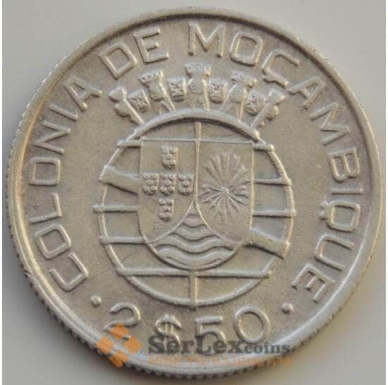 Мозамбик 2,5 эскудо 1950 КМ68 VF Серебро арт. 9008
