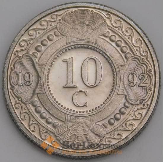 Нидерландские Антиллы монета 10 центов 1992 КМ34 BU арт. 46179
