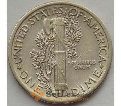 Монета США дайм 10 центов 1940 S КМ140 VF+ арт. 12797