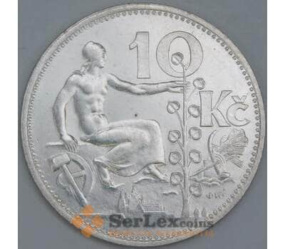 Монета Чехословакия 10 крон 1930 КМ15 VF Серебро арт. 13101