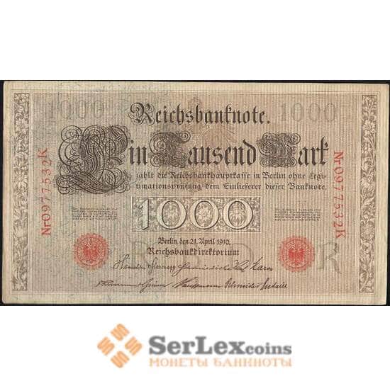 Германия 1000 марок 1910 VF арт. 7154