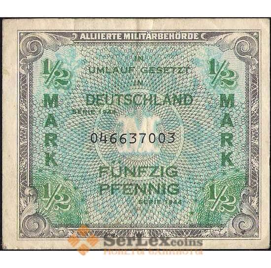 Германия 1/2 марки 1944 VF арт. 7153