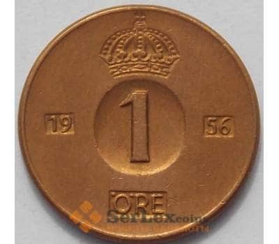 Монета Швеция 1 эре 1956 КМ820 UNC (J05.19) арт. 15594