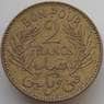 Тунис монета 2 франка 1945 КМ248 AU арт. 14113