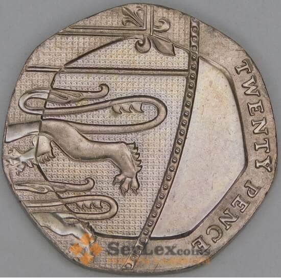 Великобритания 20 пенсов 2011 КМ1111 XF арт. 53778