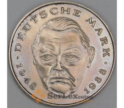 Германия 2 марки 1992 G КМ170 XF Людвиг Эрхард арт. 54937