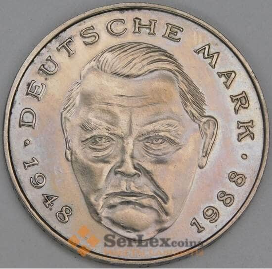 Германия 2 марки 1992 G КМ170 XF Людвиг Эрхард арт. 54937
