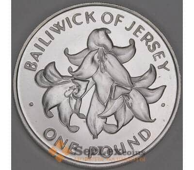 Джерси 1 фунт 1972 КМ36 Proof 25 Свадьбы арт. 53122