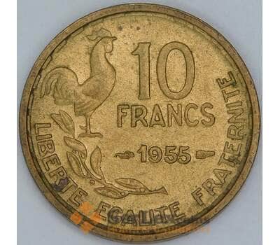 Франция 10 франков 1955 КМ915.1 aUNC арт. 56925