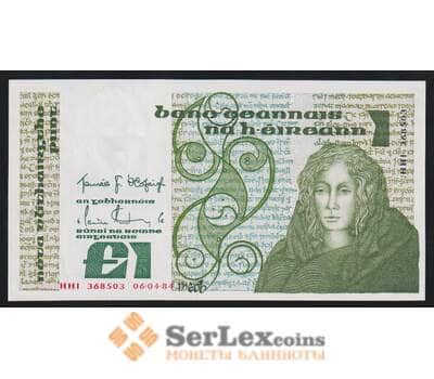 Ирландия 1 фунт 1984 Р70с UNC арт. 53632