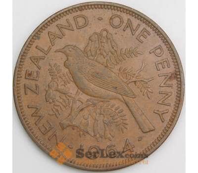 Новая Зеландия 1 пенни 1964 КМ24.2 XF арт. 46477