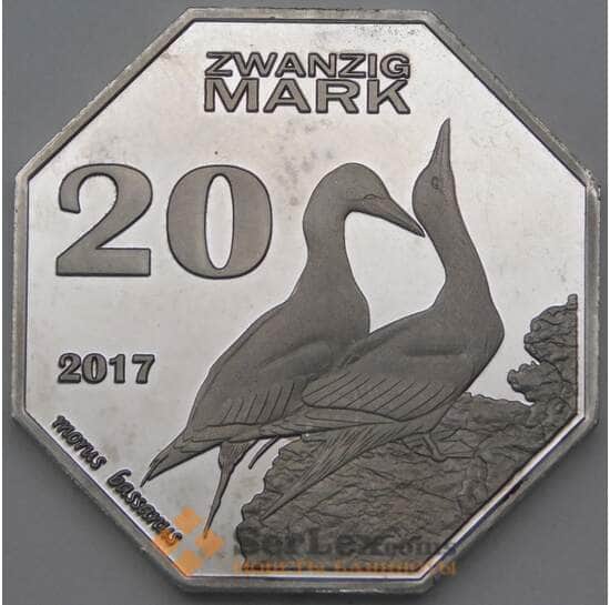 Гельголанд 20 марок 2017 Prooflike UNUSUAL арт. 26615