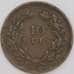 Португалия монета 20 рейс 1892 КМ533 F арт. 43379