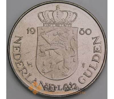 Нидерланды 2 1/2 гульдена 1980 КМ201 aUNC арт. 46661