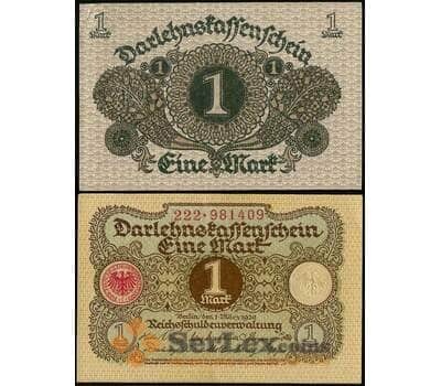 Банкнота Германия 1 марка 1920 Р58 AU-aUNC арт. 31468