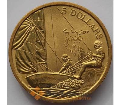Монета Австралия 5 долларов 2000 КМ358 BU Парусный спорт Олимпиада Сидней (J05.19) арт. 17211